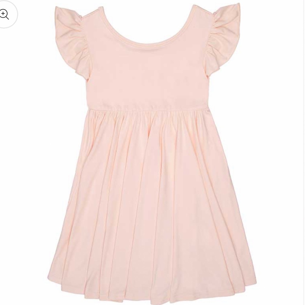 Dot Dot Smile size 3/4 - 8/10 girls solid pink Empire twirl dress n…